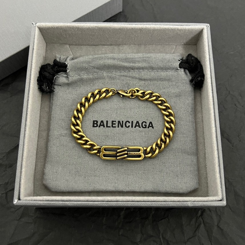 Balenciaga BB Icon Gourmette Bracelet  - DopestKickz