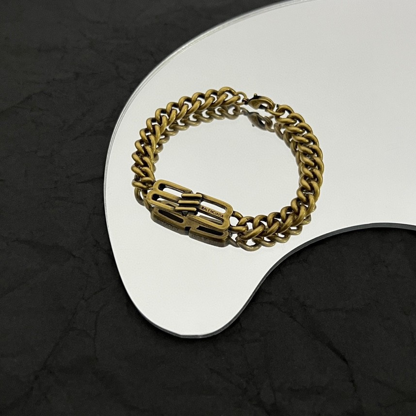 Balenciaga BB Icon Gourmette Bracelet  - DopestKickz