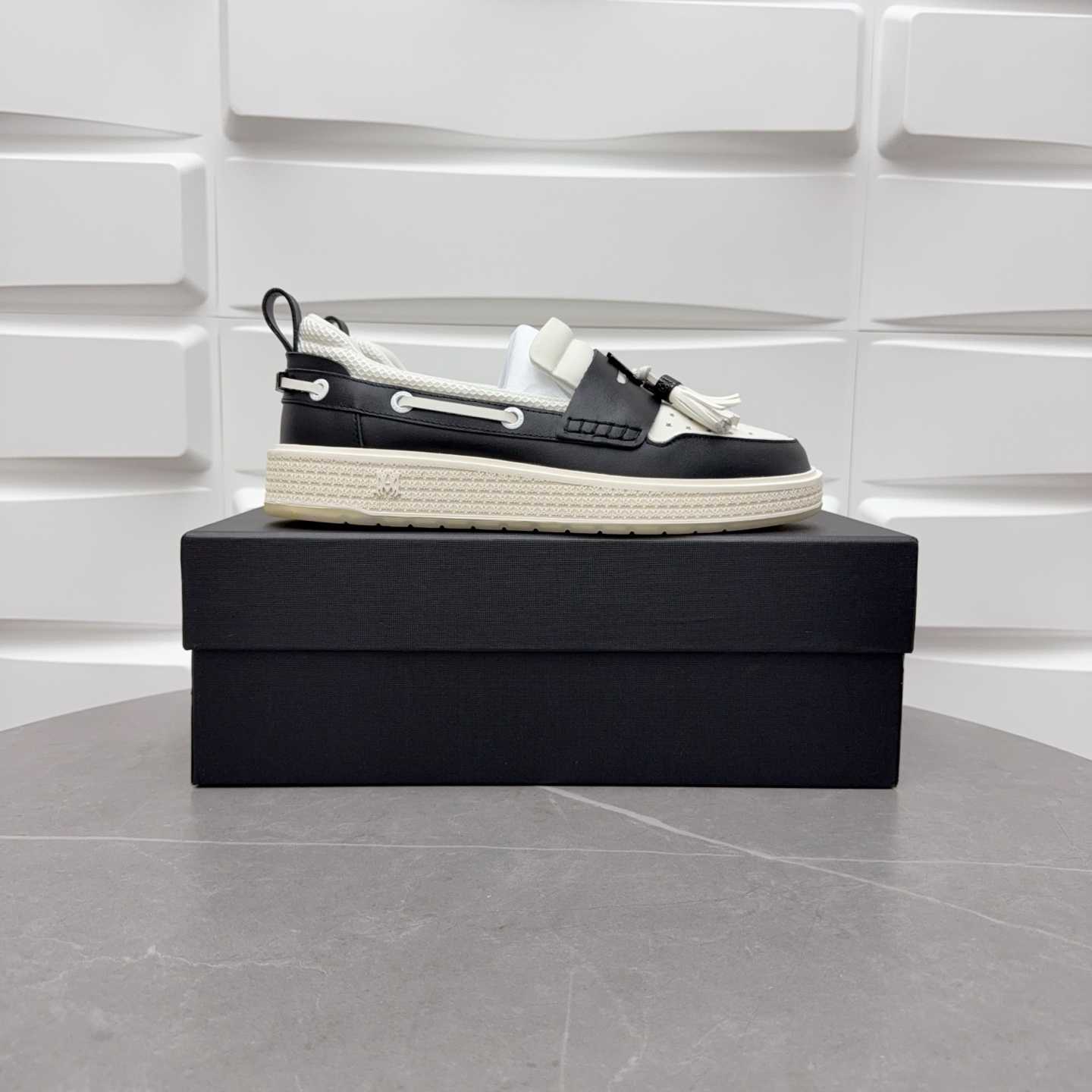 Amiri Men's Black Loafers Leather - DopestKickz