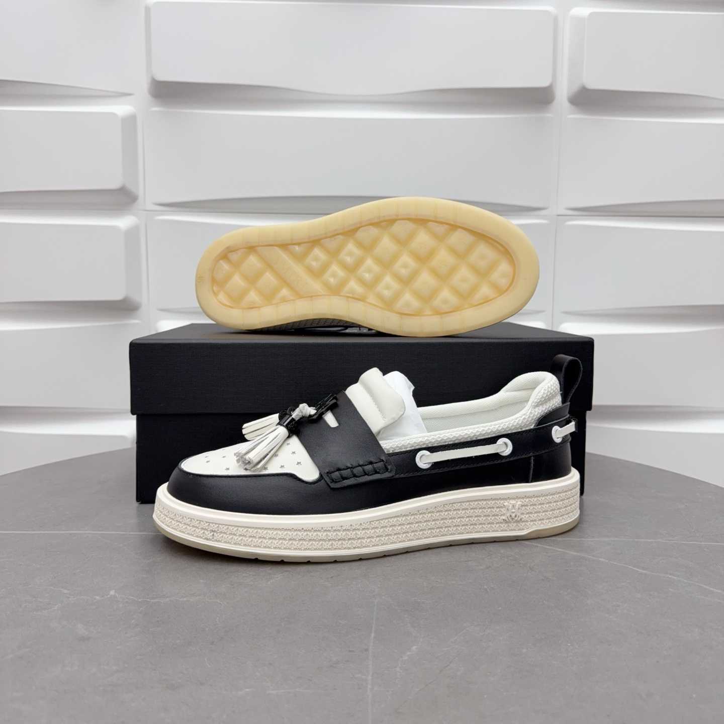 Amiri Men's Black Loafers Leather - DopestKickz