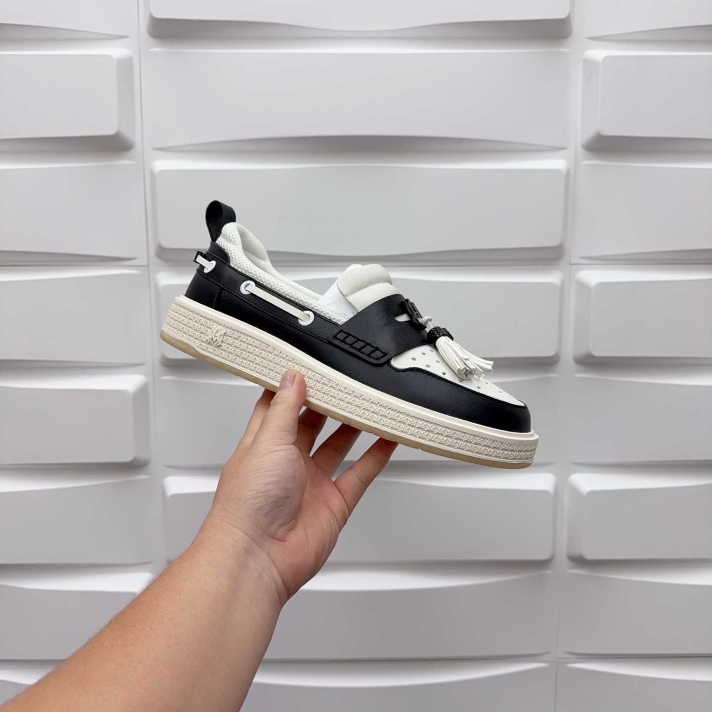 Amiri Men's Black Loafers Leather - DopestKickz