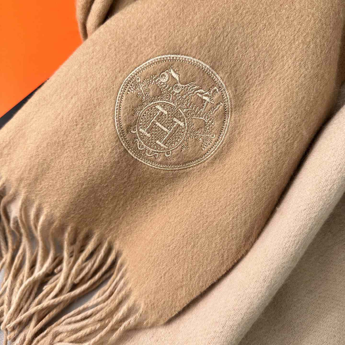 Hermès double-sided cashwool scarf - DopestKickz