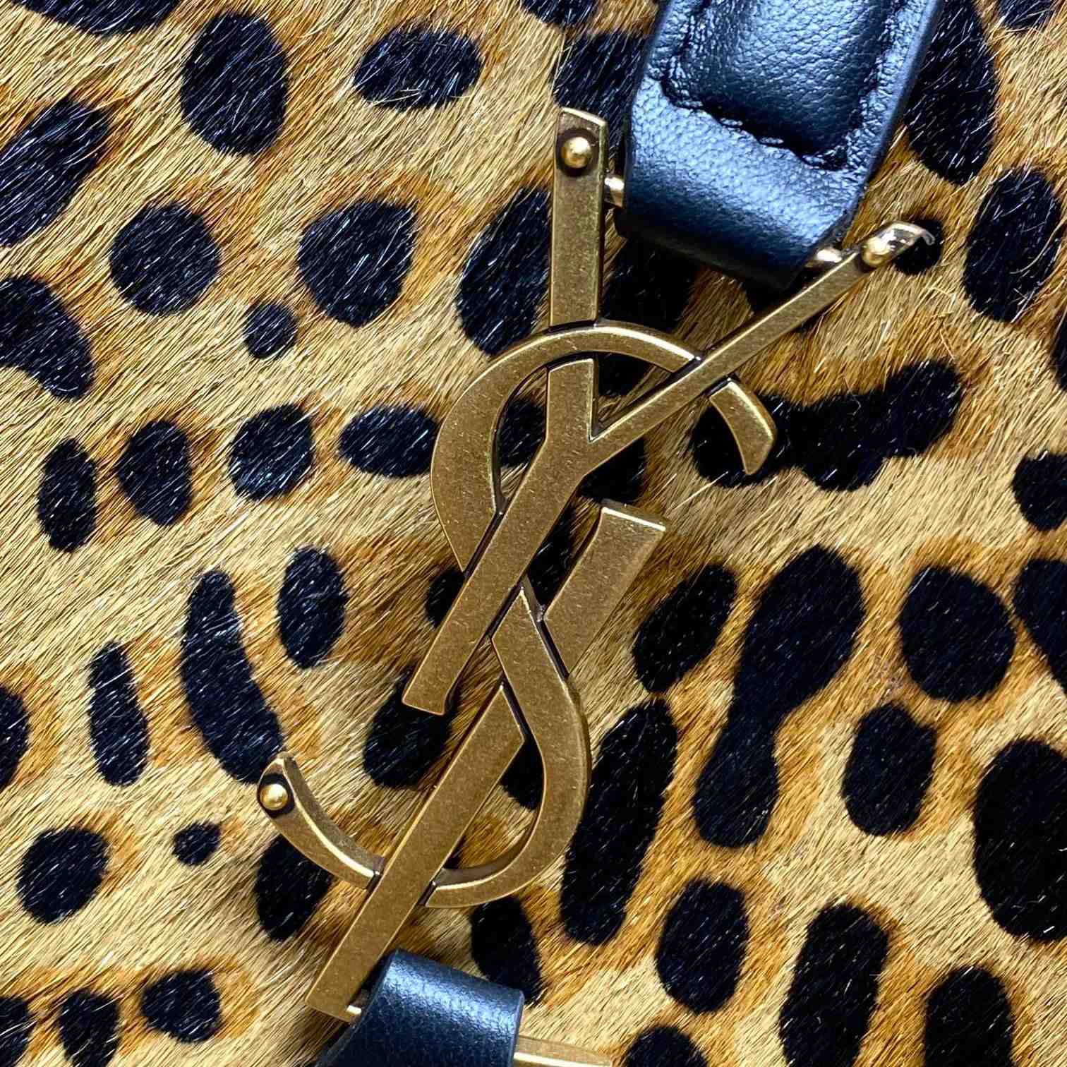 Saint Laurent LE 5 À 7 Supple Small In Pony Hair Leather - DopestKickz