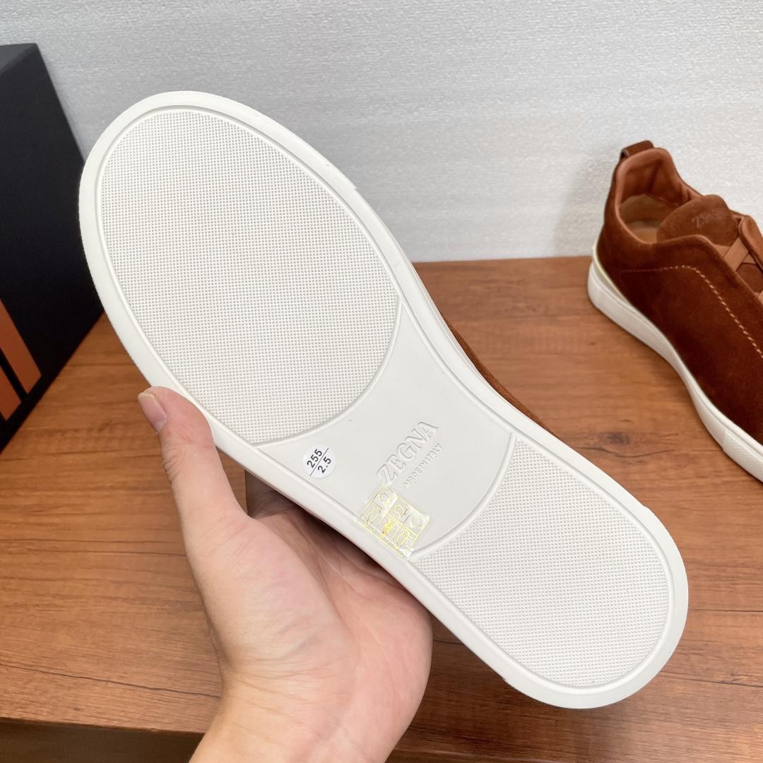 Zegna Suede Triple Stitch™ Sneakers - DopestKickz