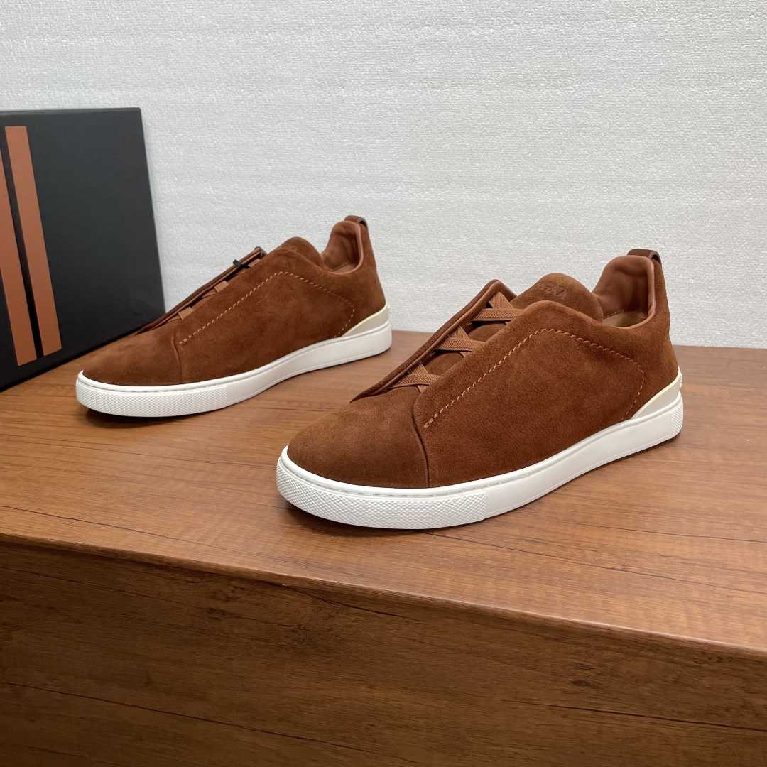Zegna Suede Triple Stitch™ Sneakers - DopestKickz