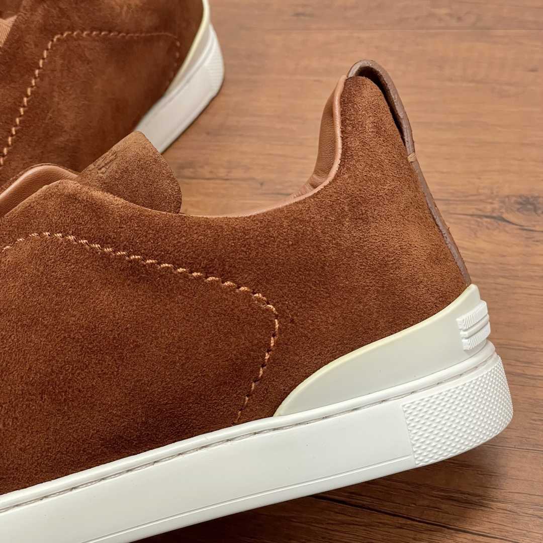 Zegna Suede Triple Stitch™ Sneakers - DopestKickz