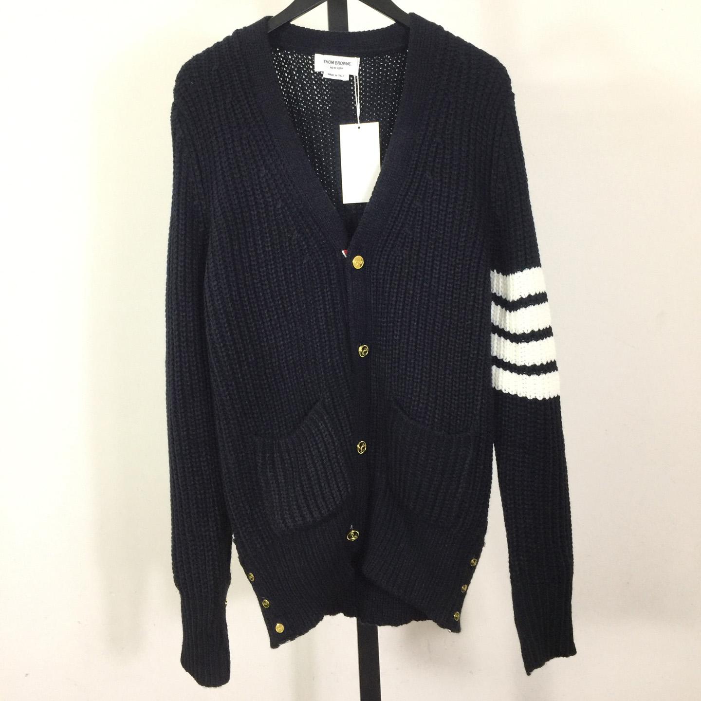 Thom Browne 4-Bar Cardigan - DopestKickz