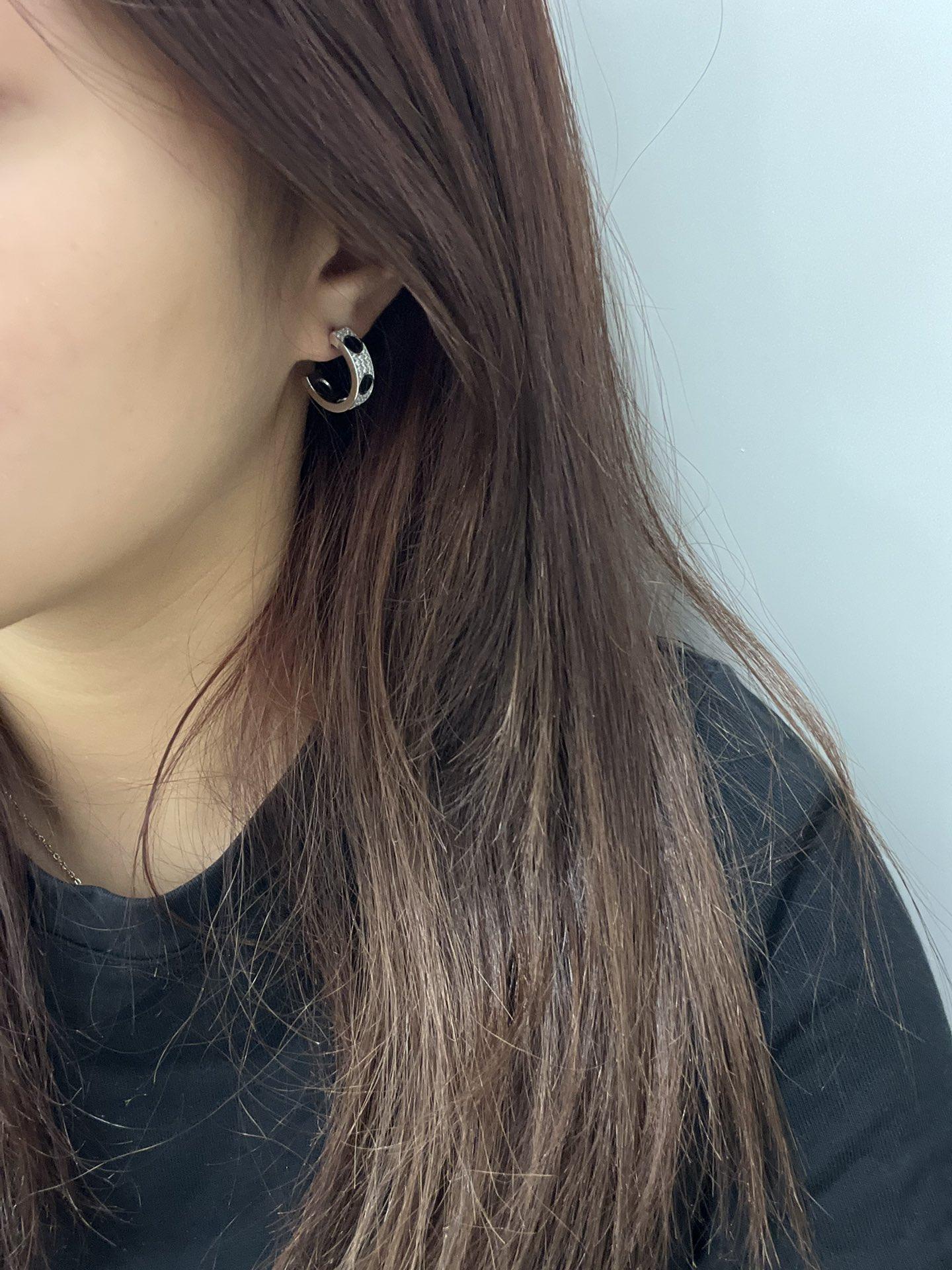 Cartier Love Diamond Ceramic Earrings - DopestKickz