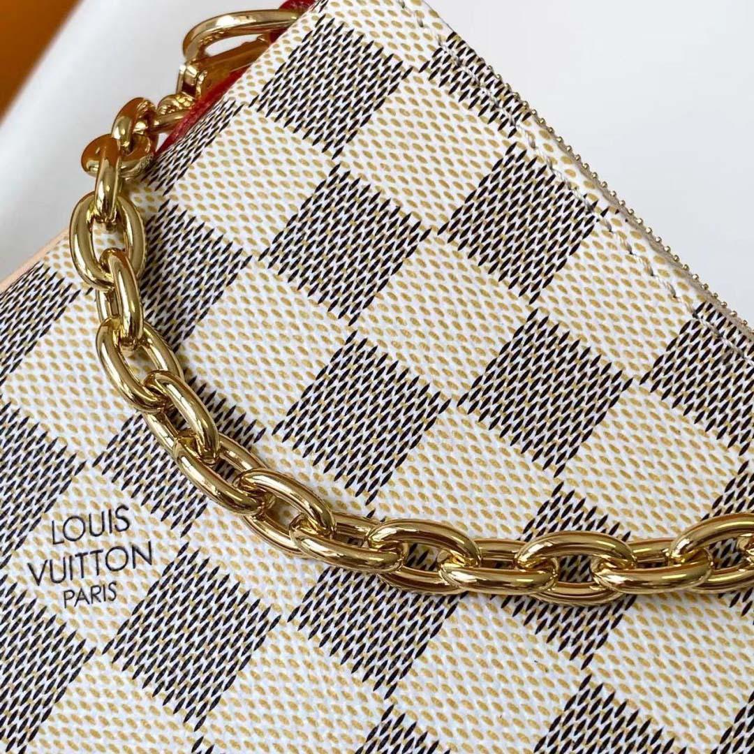 Louis Vuitton Pochette Liv Damier Azur   N00228 - DopestKickz