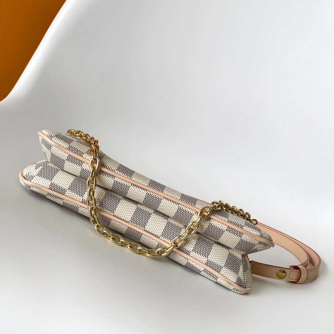 Louis Vuitton Pochette Liv Damier Azur   N00228 - DopestKickz