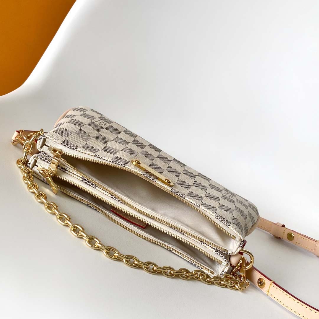 Louis Vuitton Pochette Liv Damier Azur   N00228 - DopestKickz