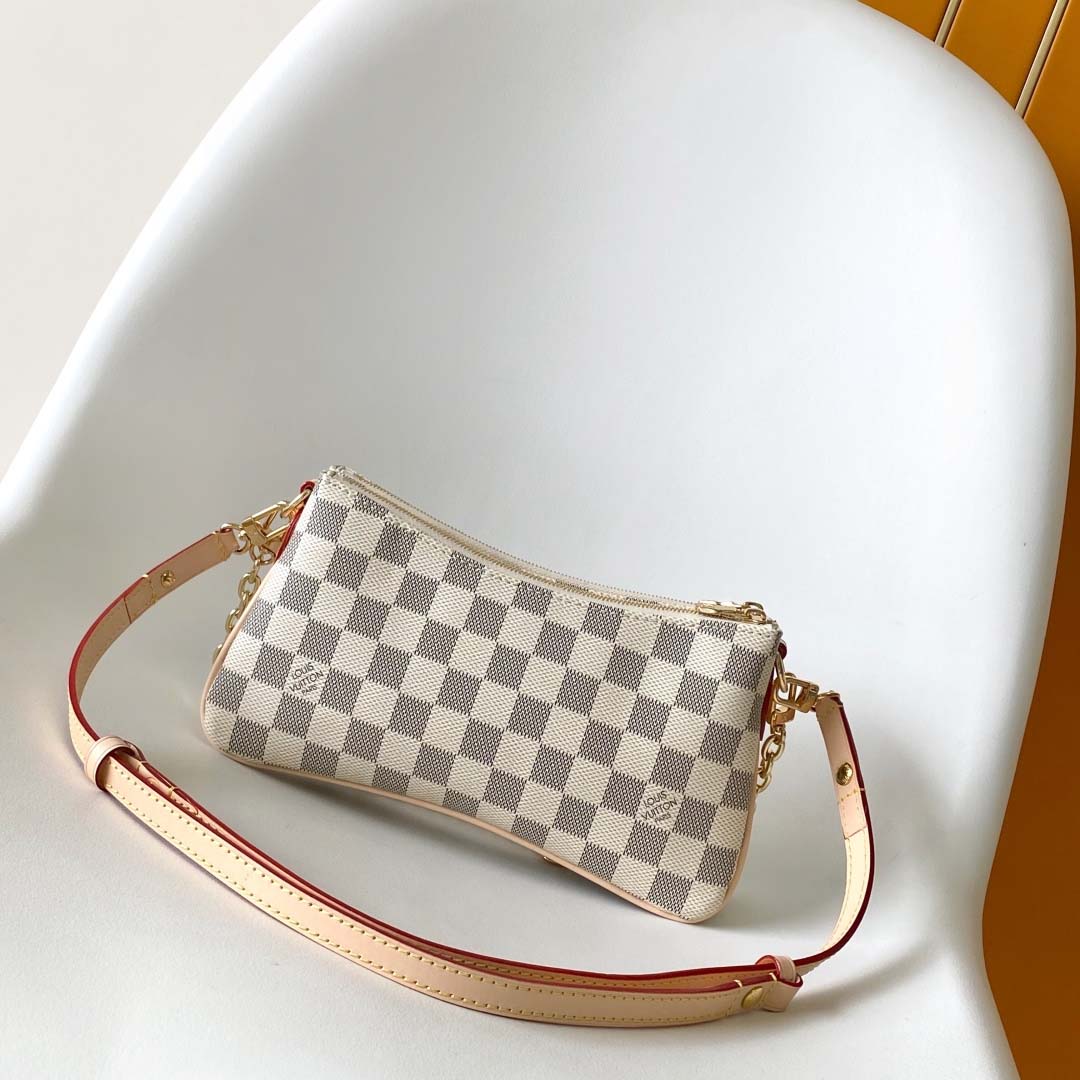 Louis Vuitton Pochette Liv Damier Azur   N00228 - DopestKickz