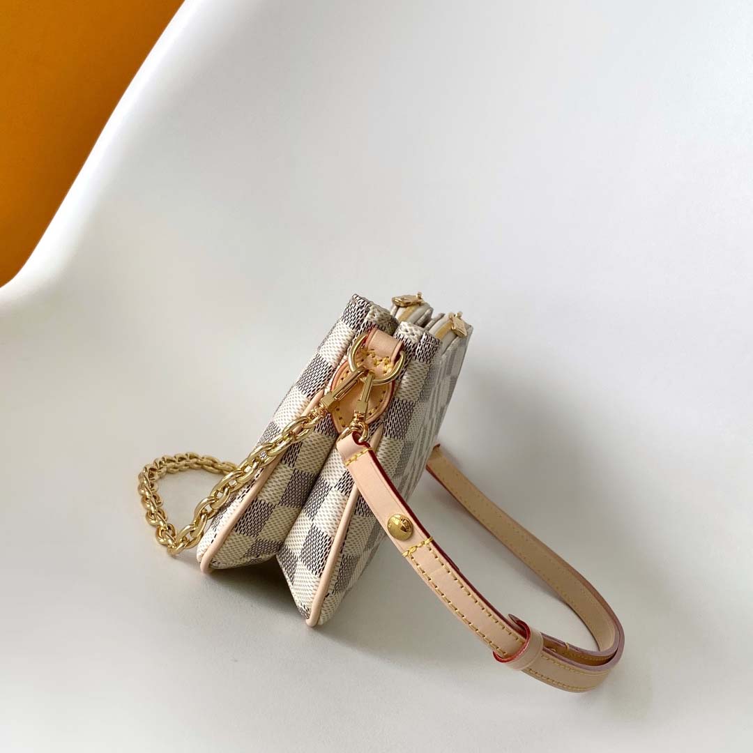 Louis Vuitton Pochette Liv Damier Azur   N00228 - DopestKickz