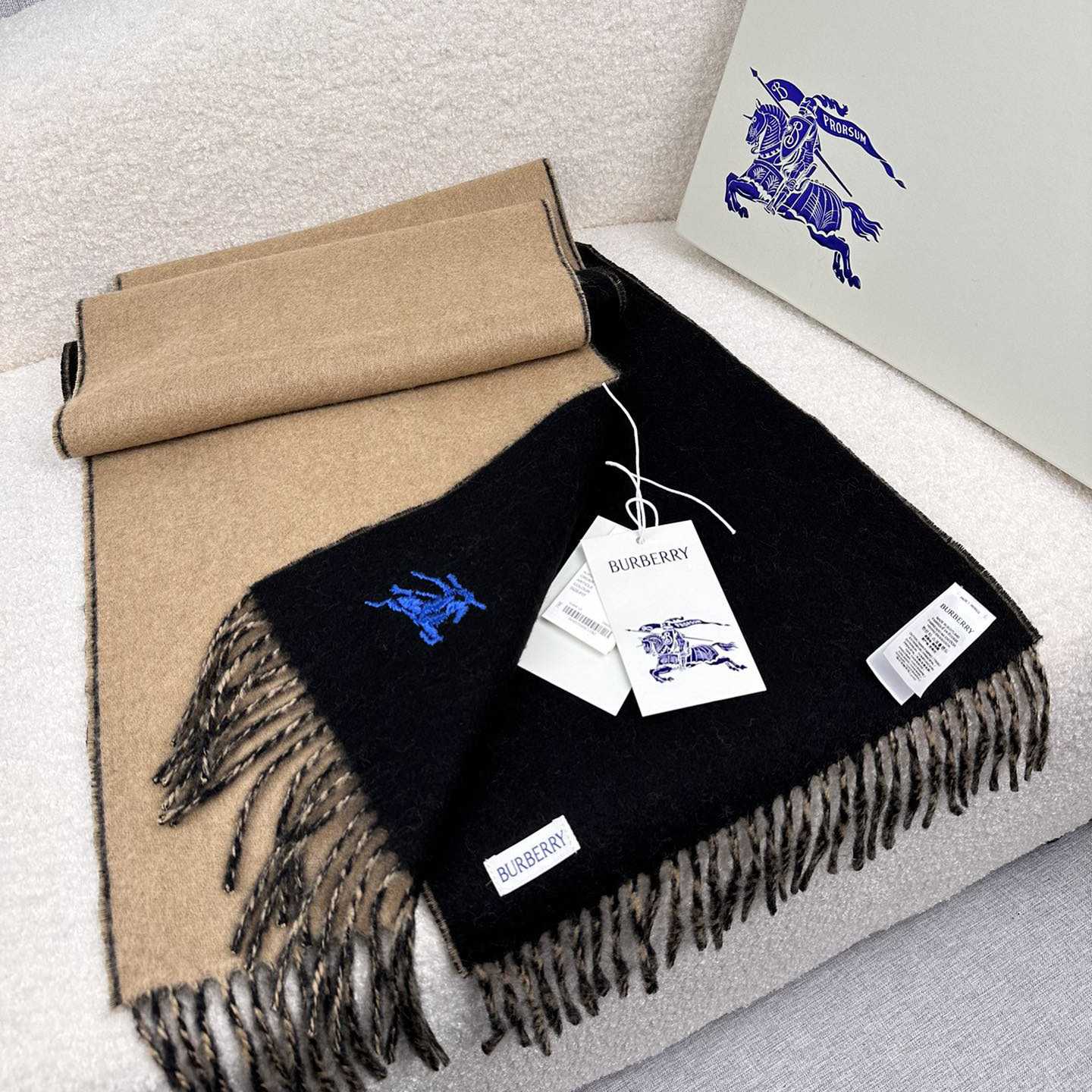 Burberry Reversible Cashmere Scarf - DopestKickz