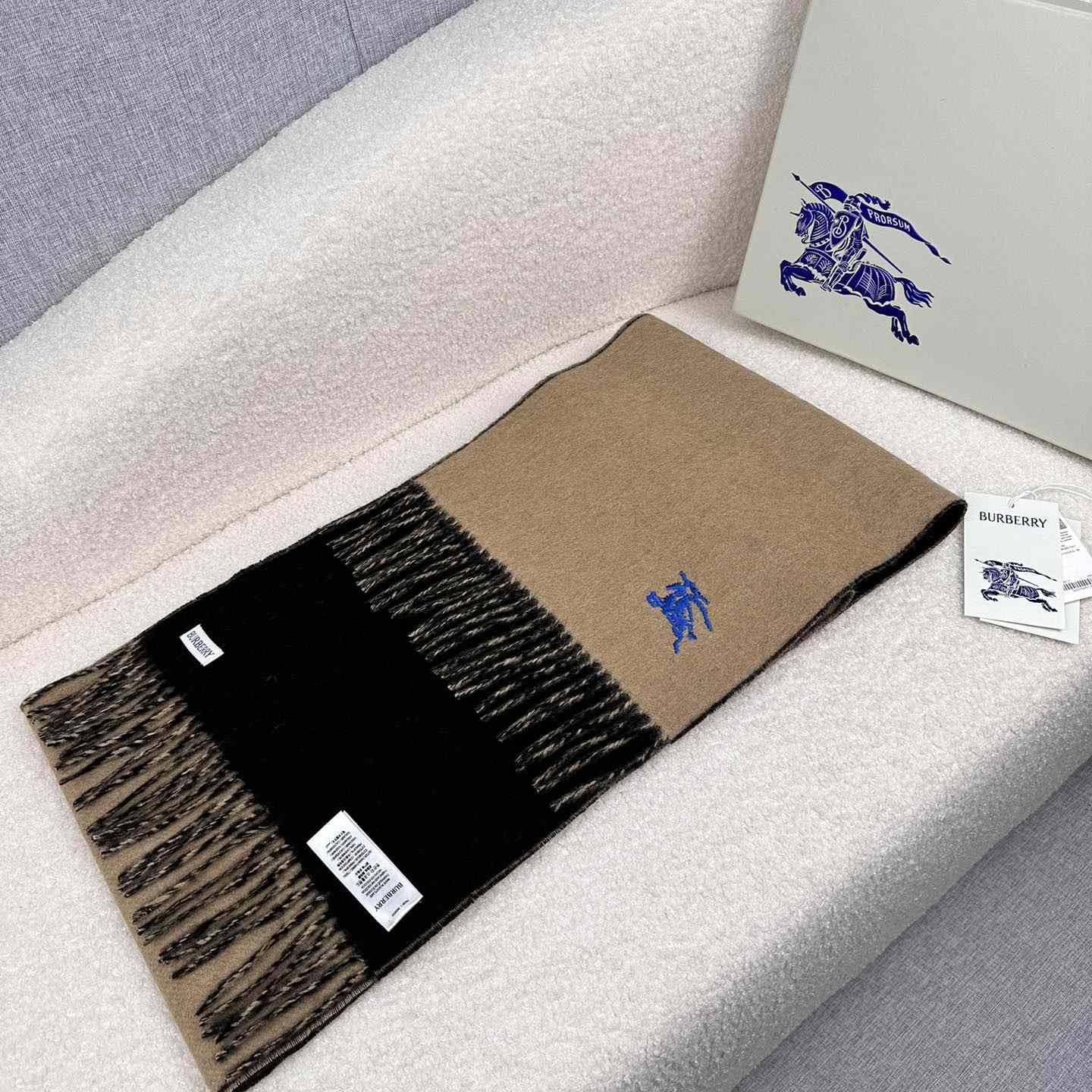 Burberry Reversible Cashmere Scarf - DopestKickz