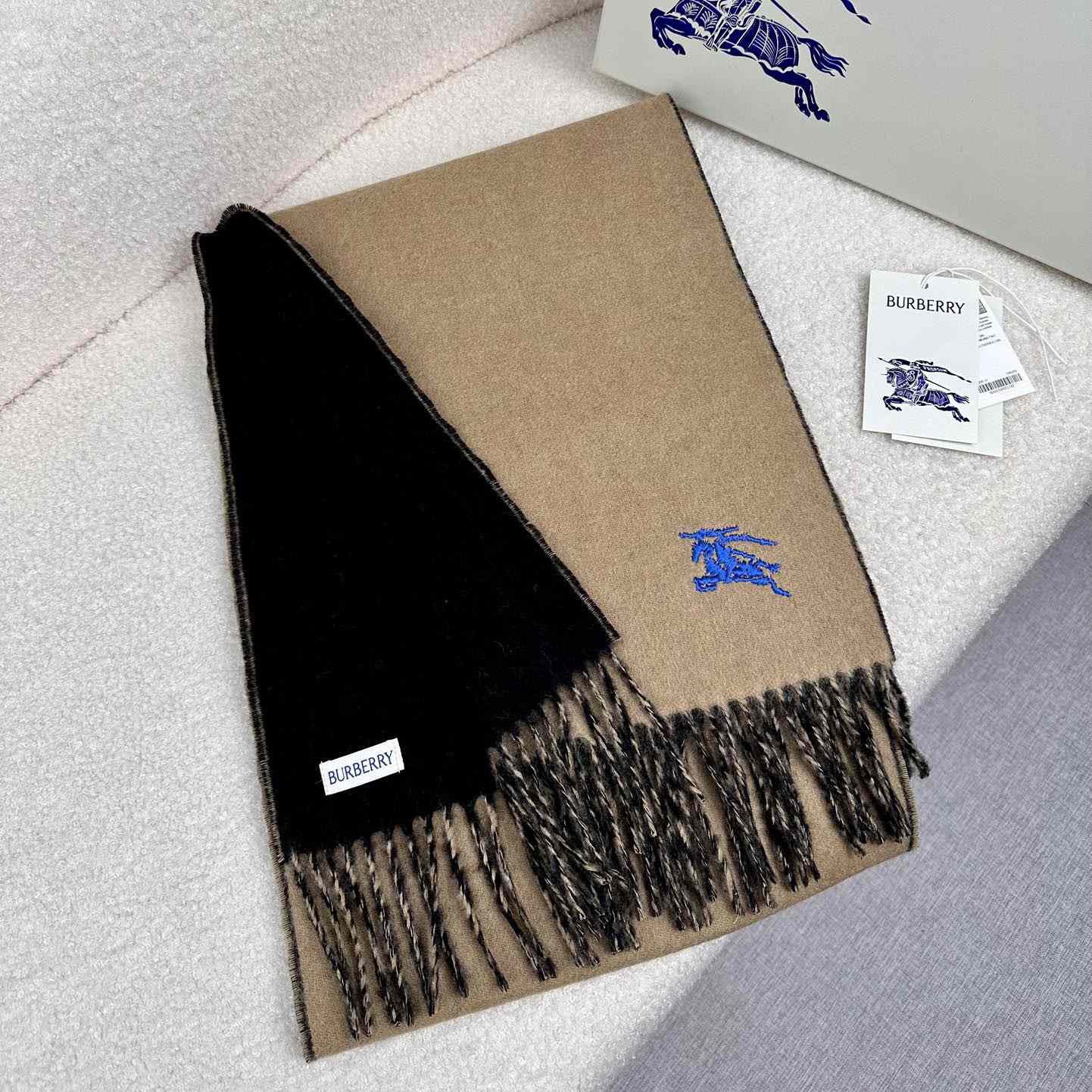 Burberry Reversible Cashmere Scarf - DopestKickz