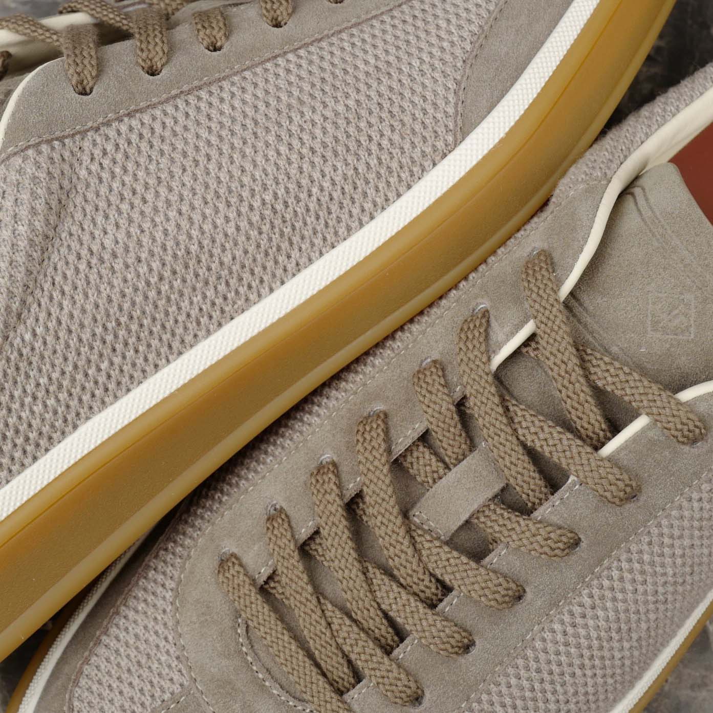 Loro Piana Tennis Walk Sneaker Pecora Nera® Wheat Stitch - DopestKickz