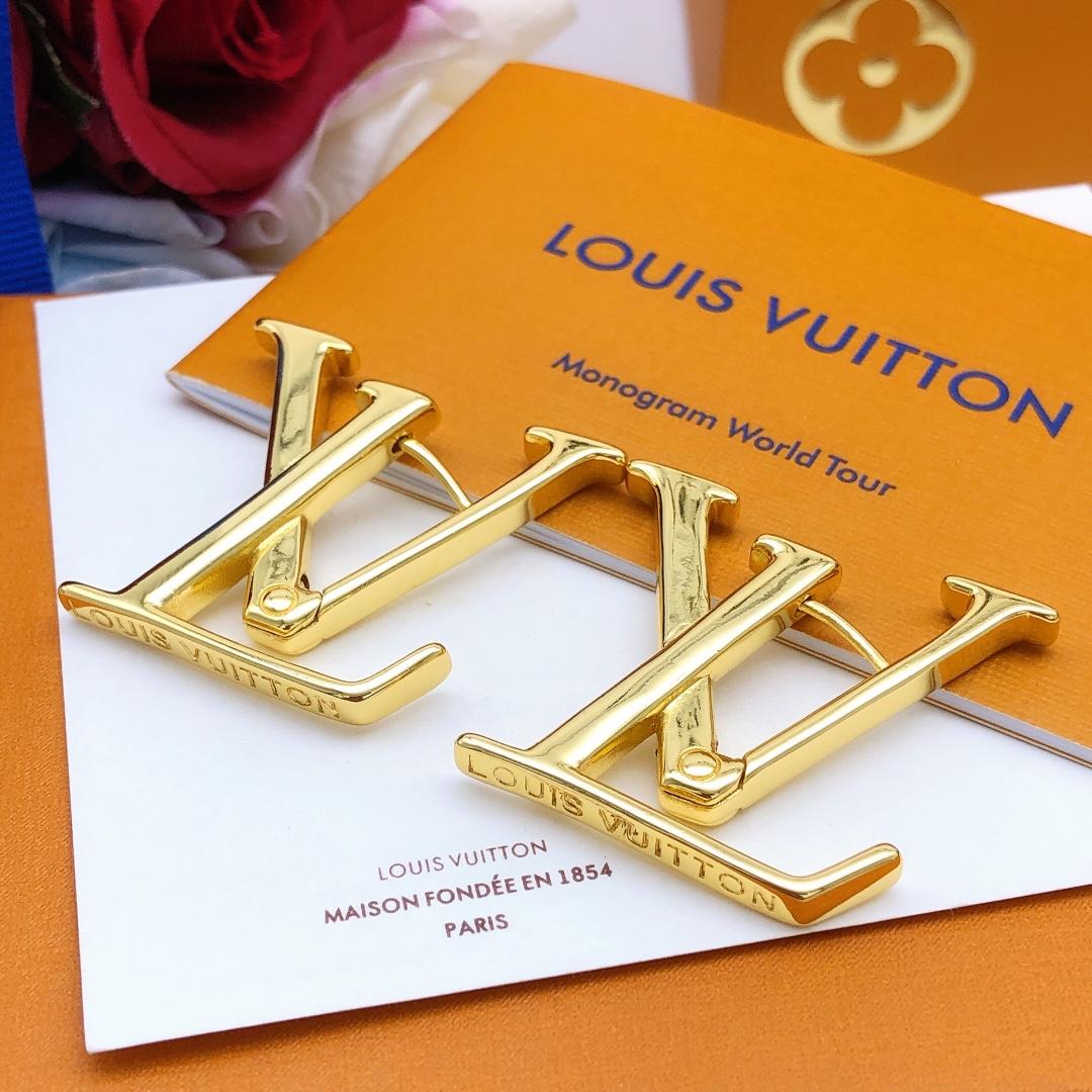 Louis Vuitton Macro LV Earrings - DopestKickz