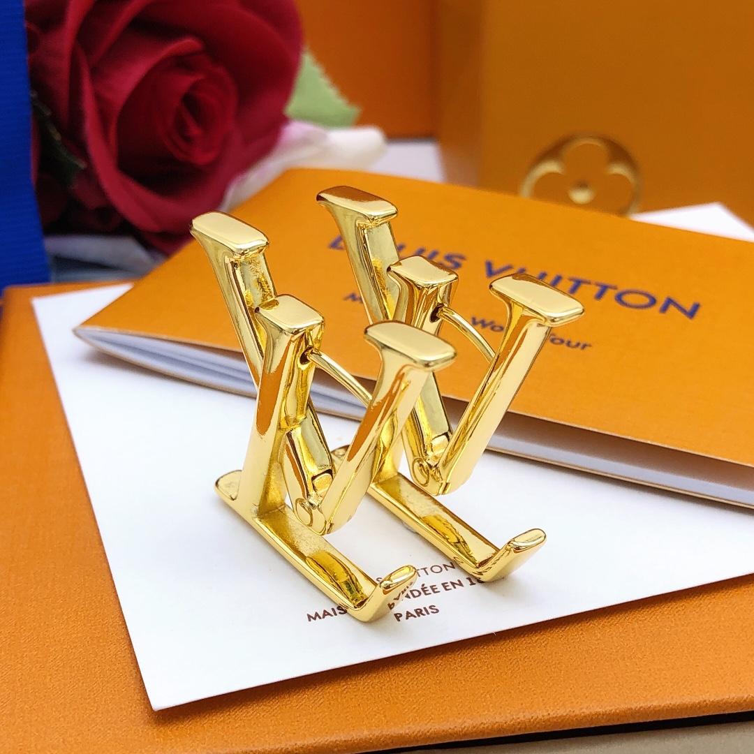Louis Vuitton Macro LV Earrings - DopestKickz