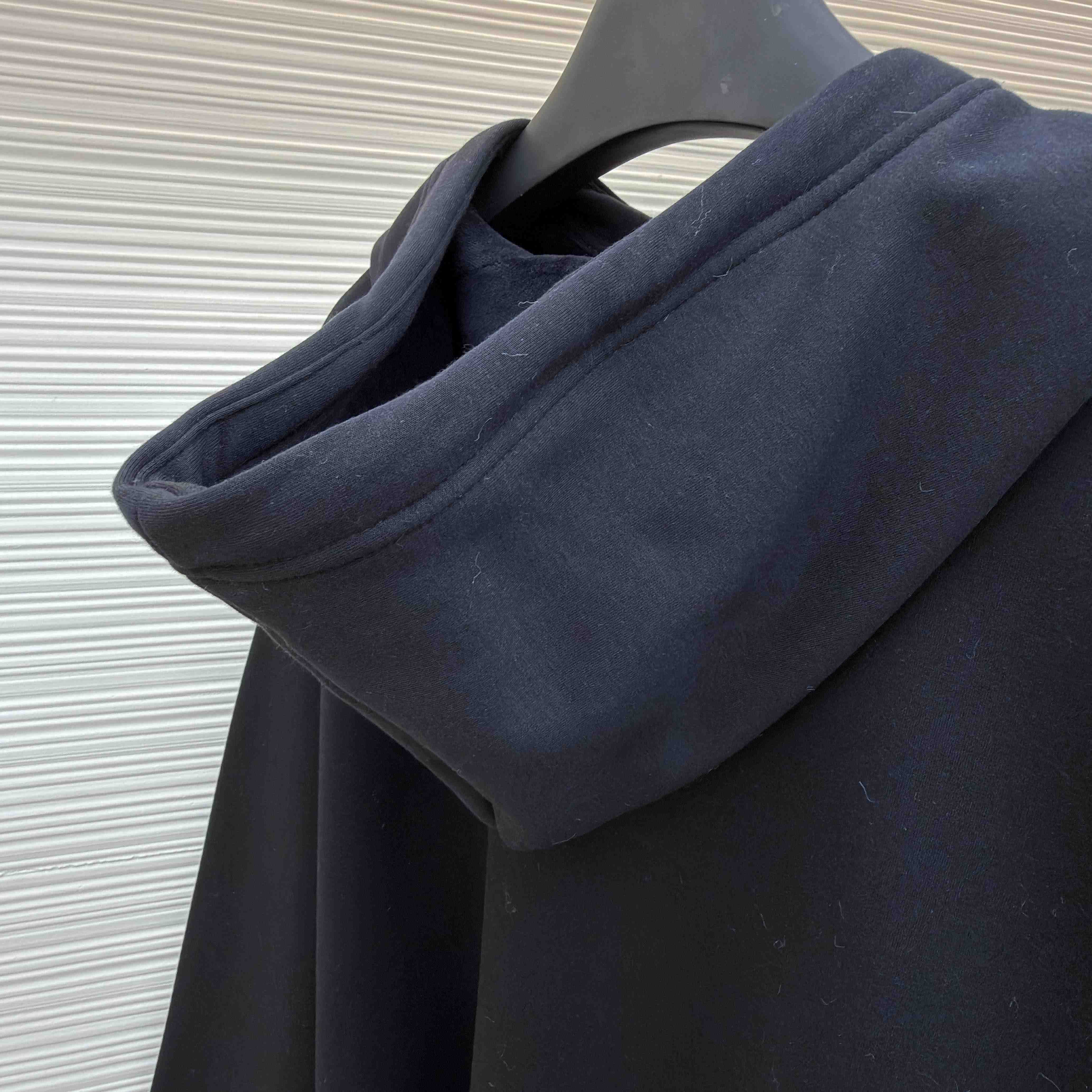 Balenciaga 3B Sports Icon Zip-Up Hoodie In Washed Black - DopestKickz