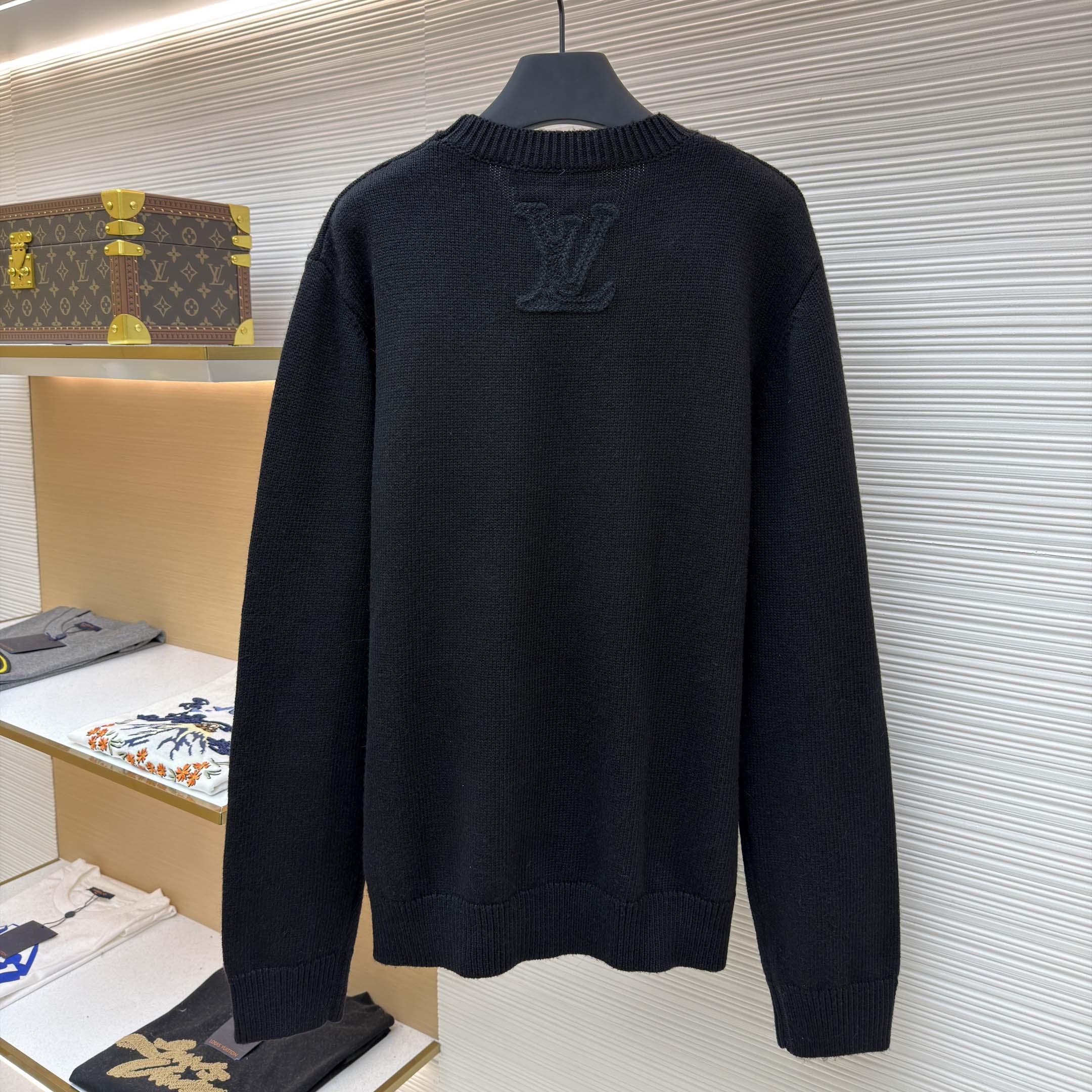 Louis Vuitton Embellished Knitted Crewneck  - DopestKickz