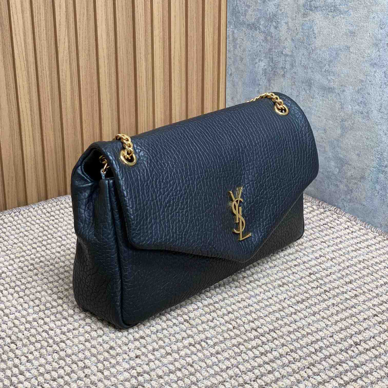 Saint Laurent Calypso Large In Grained Lambskin   - DopestKickz