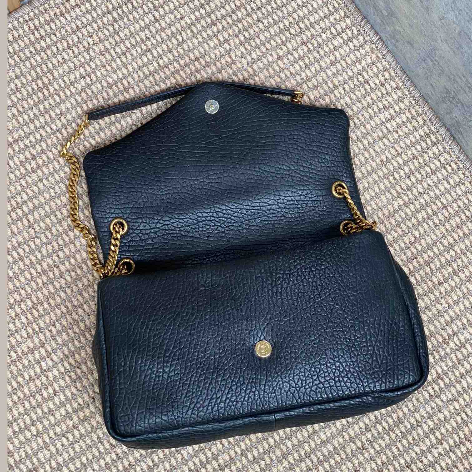 Saint Laurent Calypso Large In Grained Lambskin   - DopestKickz