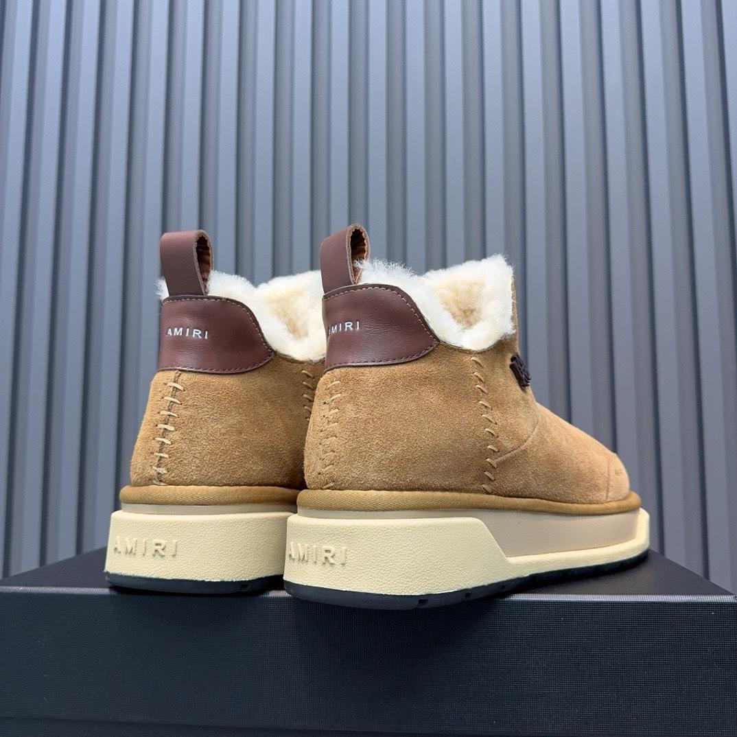 Amiri Malibu Shearling Lined Suede Boots - DopestKickz