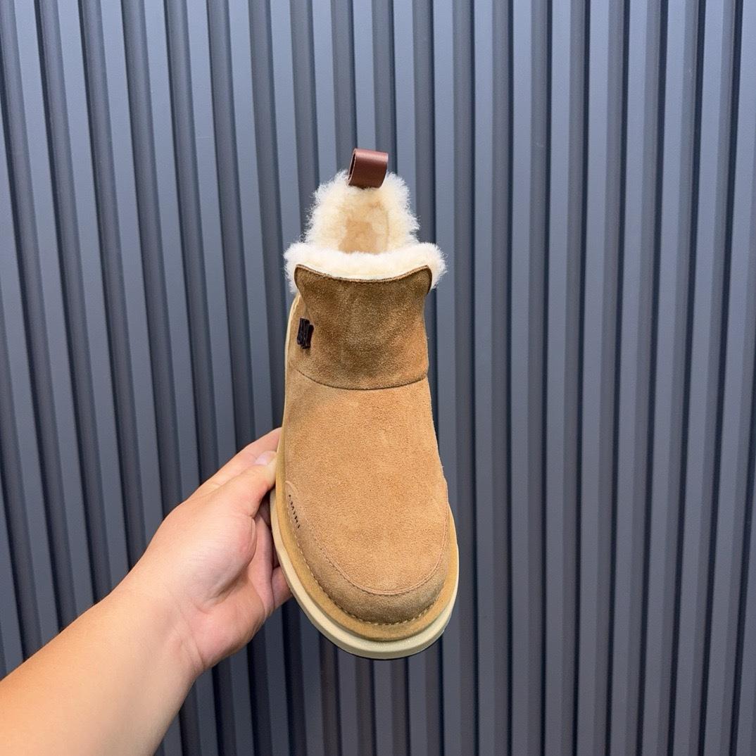 Amiri Malibu Shearling Lined Suede Boots - DopestKickz