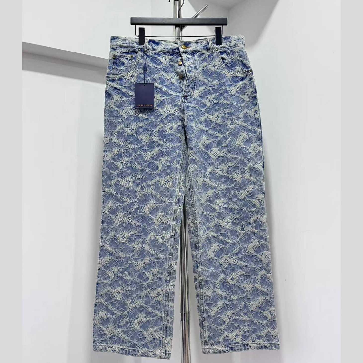 Louis Vuitton Monogram Denim Jeans - DopestKickz