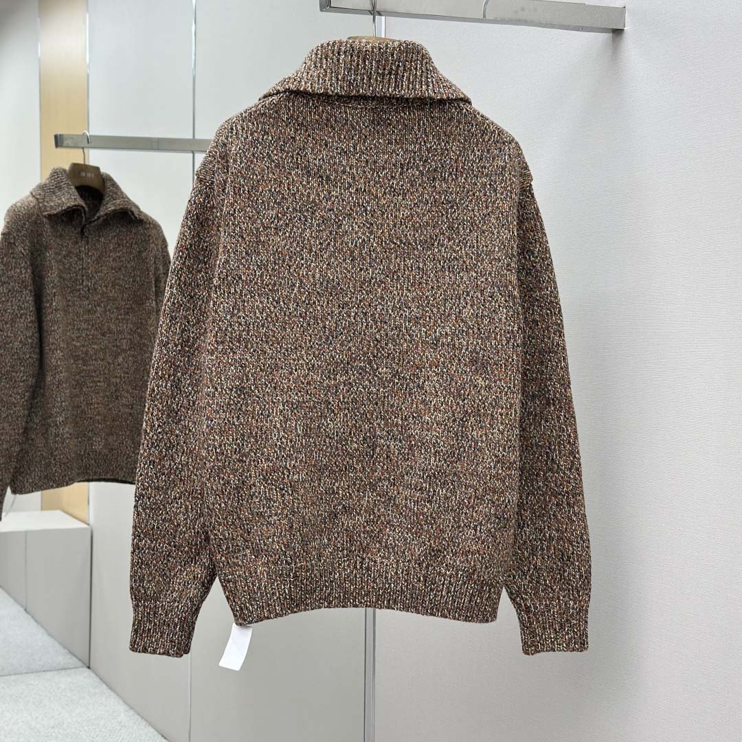 Loro Piana Cashmere Half-Zip Rollneck Sweater - DopestKickz