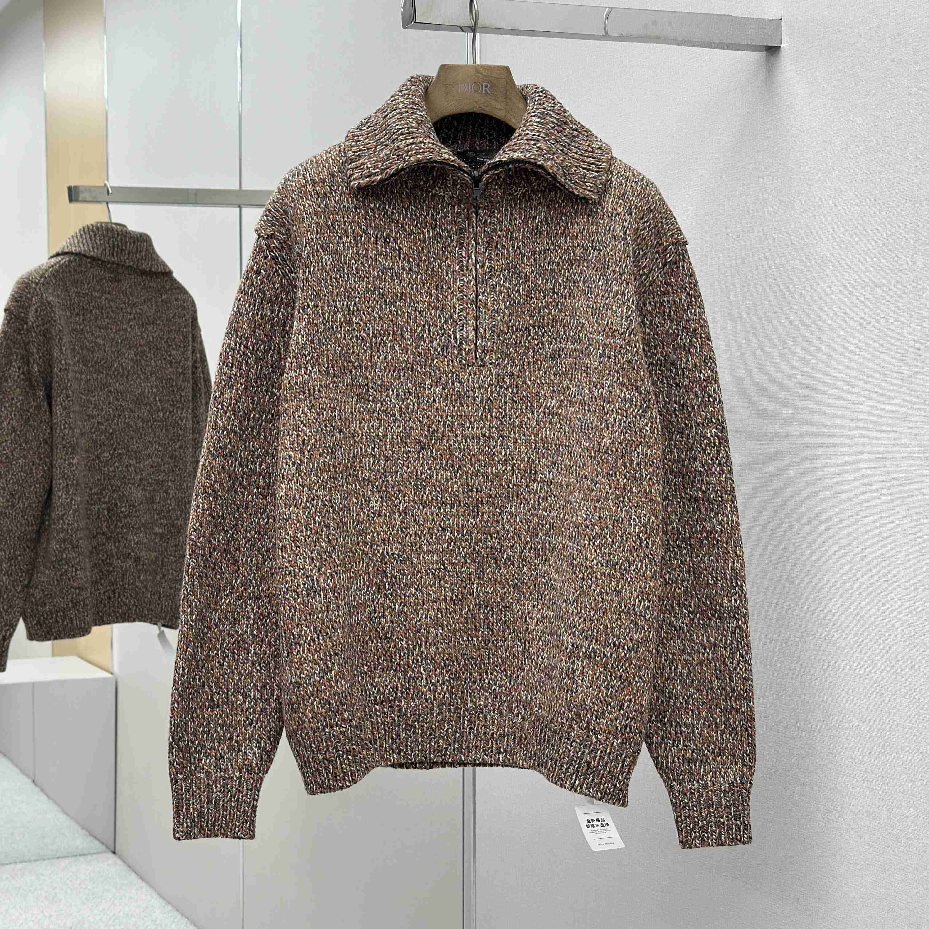 Loro Piana Cashmere Half-Zip Rollneck Sweater - DopestKickz