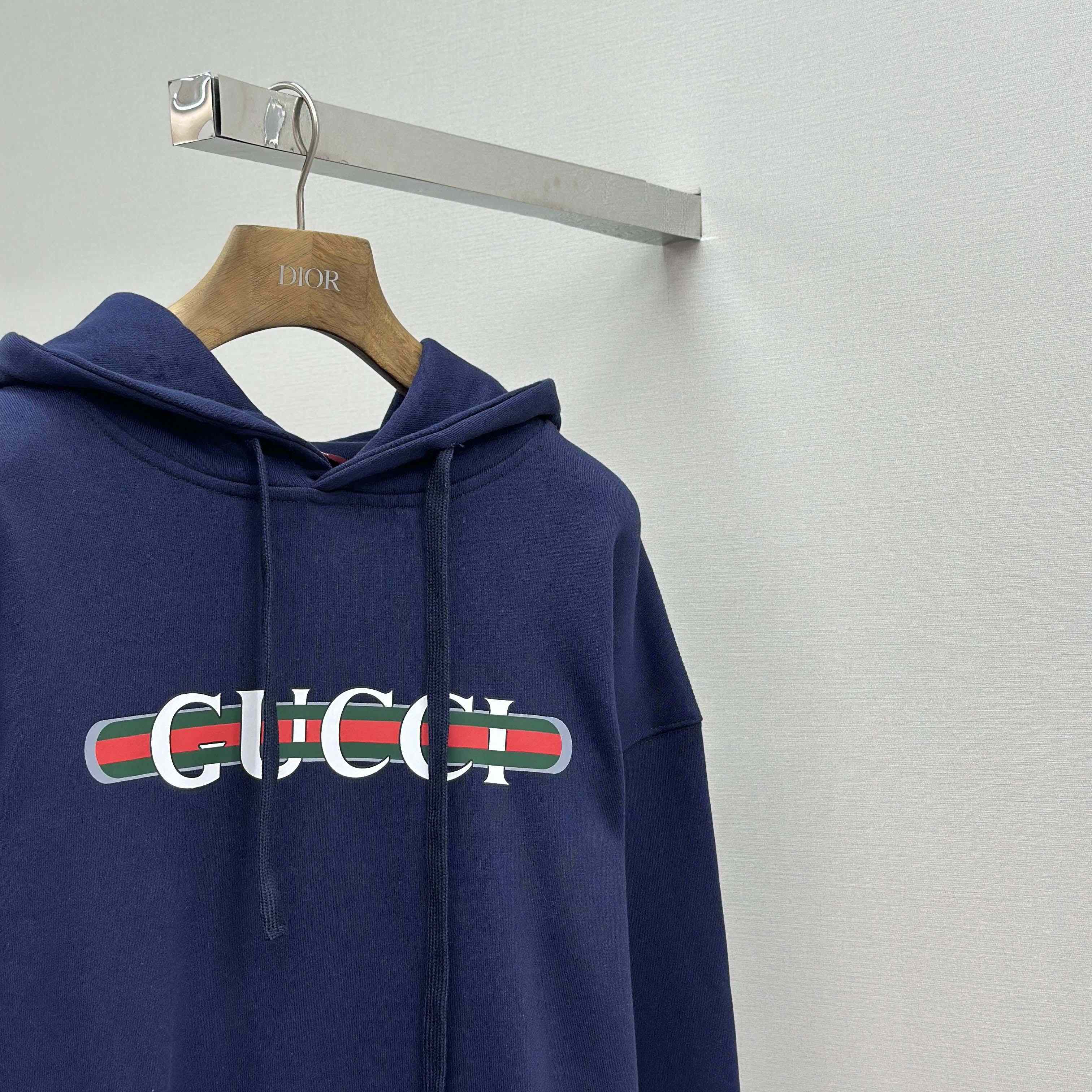 Gucci Printed Cotton Jersey Hooded Sweatshirt - DopestKickz