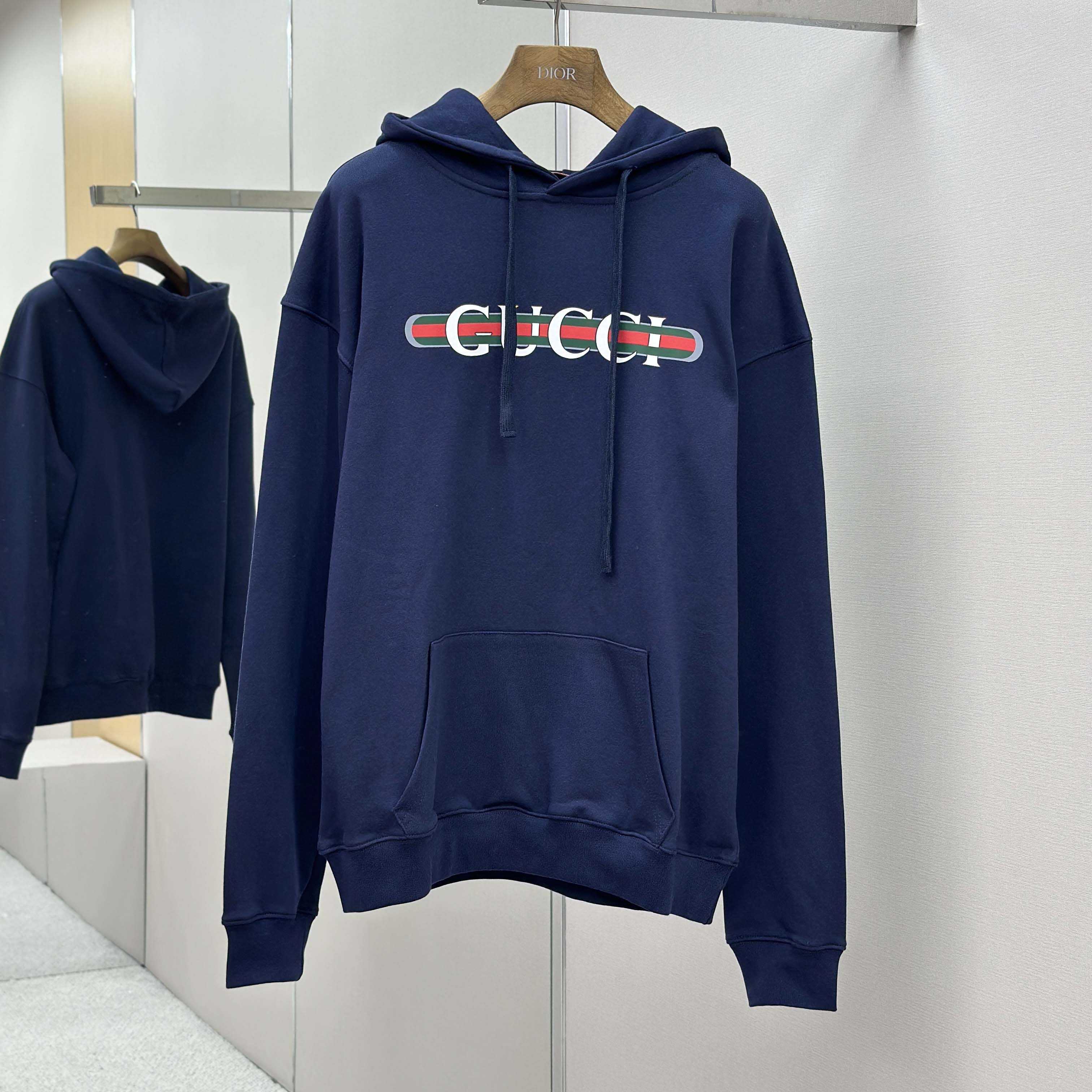 Gucci Printed Cotton Jersey Hooded Sweatshirt - DopestKickz