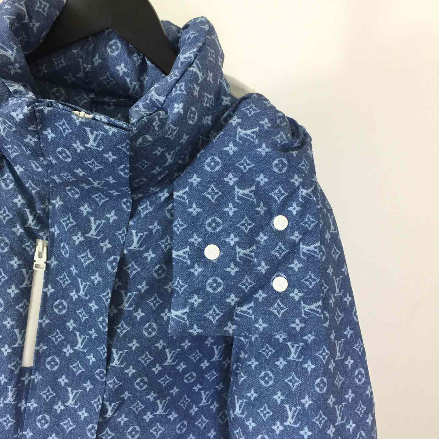 Louis Vuitton Denim-Effect Monogram Ski Jacket  - DopestKickz