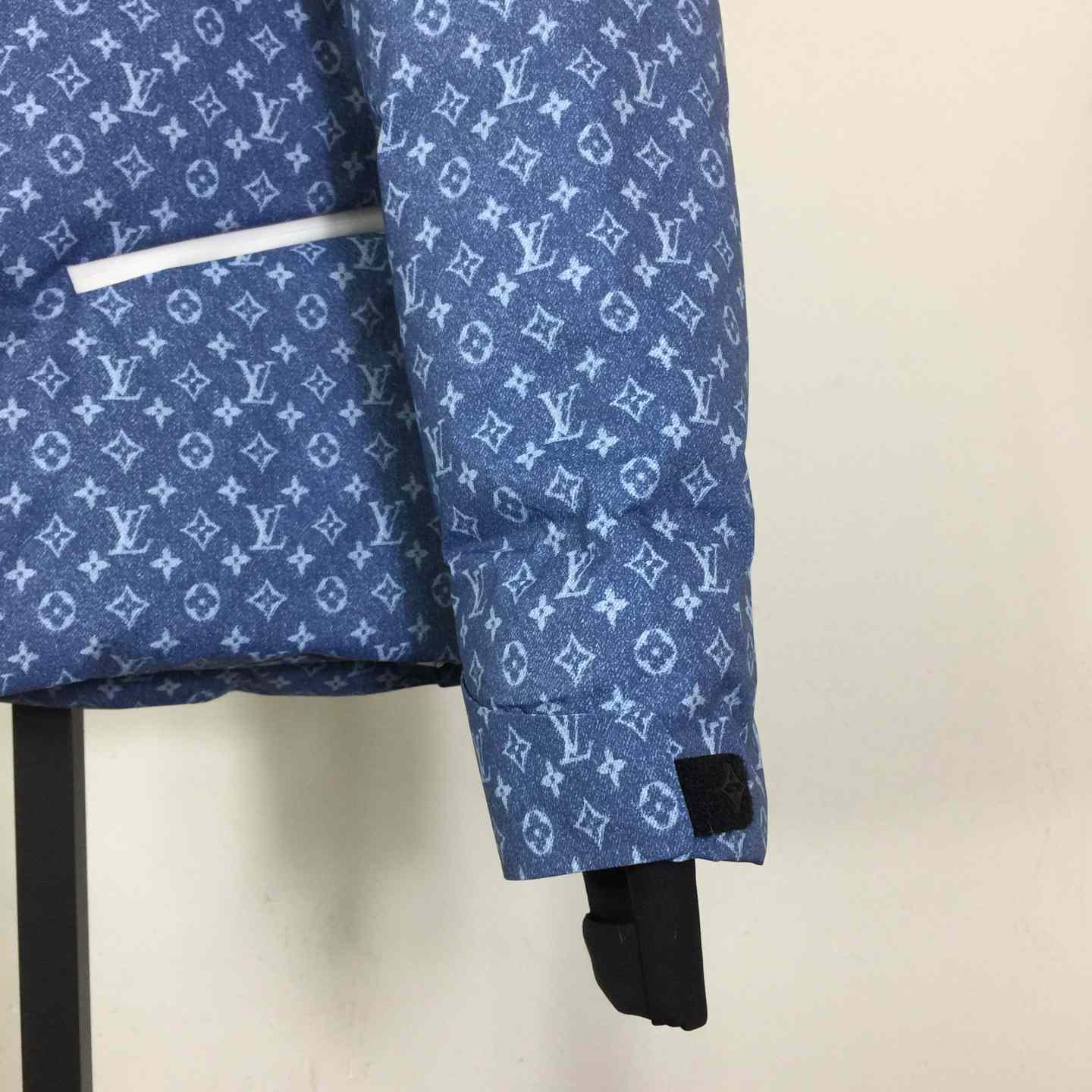 Louis Vuitton Denim-Effect Monogram Ski Jacket  - DopestKickz