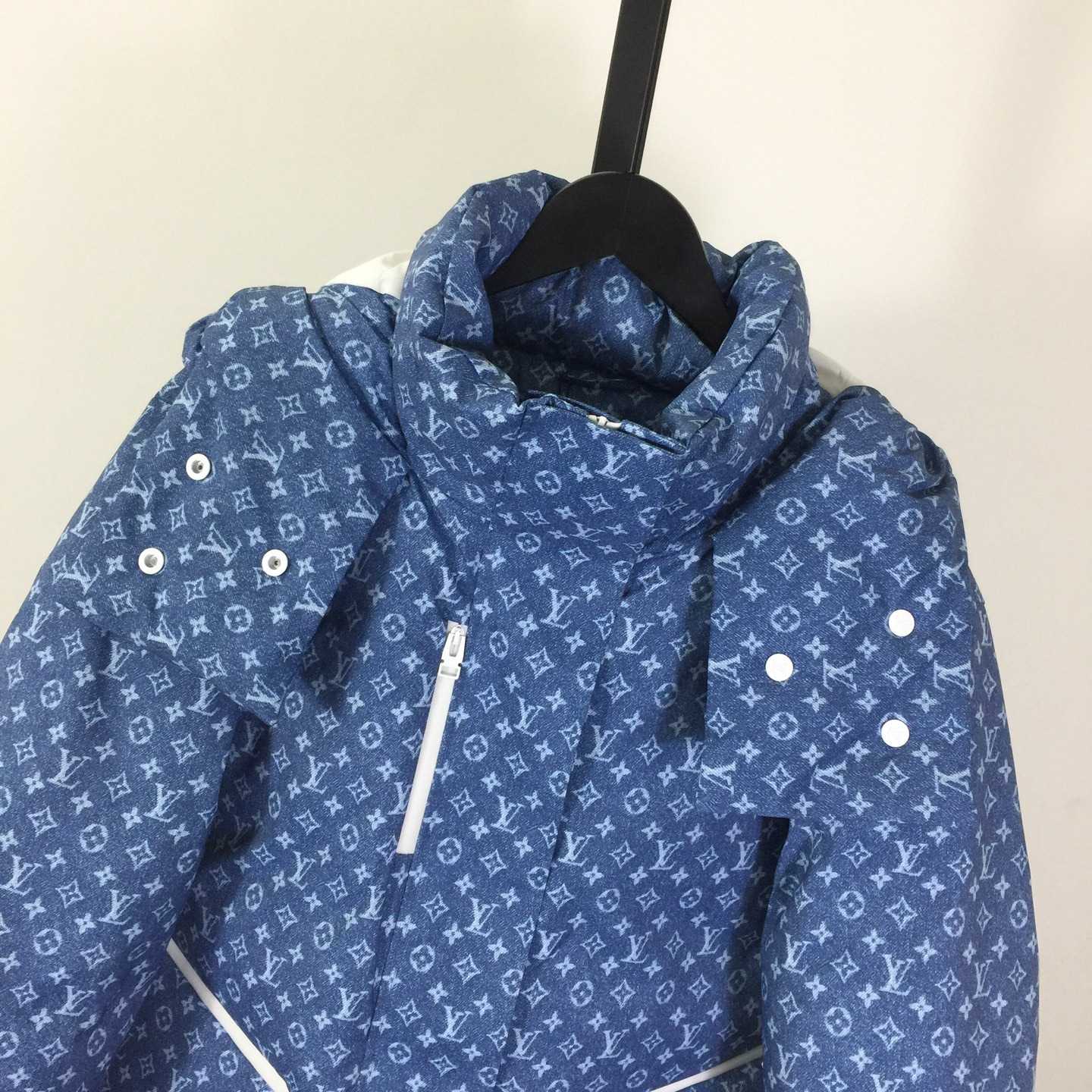Louis Vuitton Denim-Effect Monogram Ski Jacket  - DopestKickz