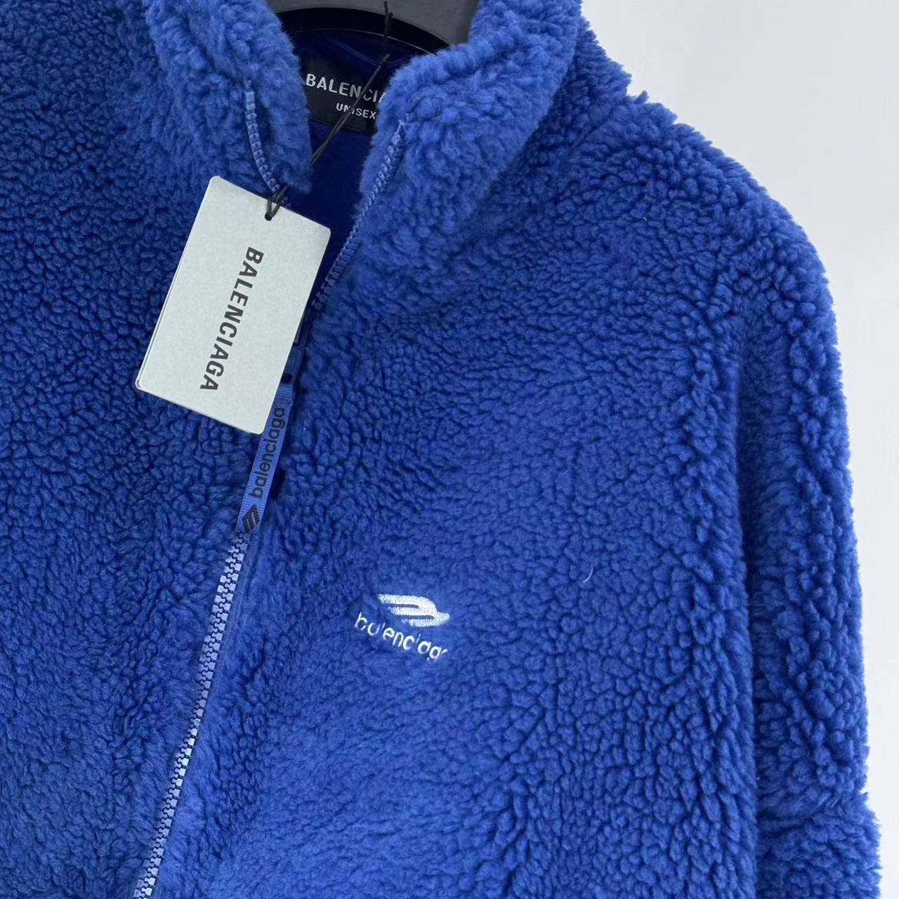 Balenciaga 3B Sports Icon Ski Zip-Up Jacket In Light Marine Blue - DopestKickz