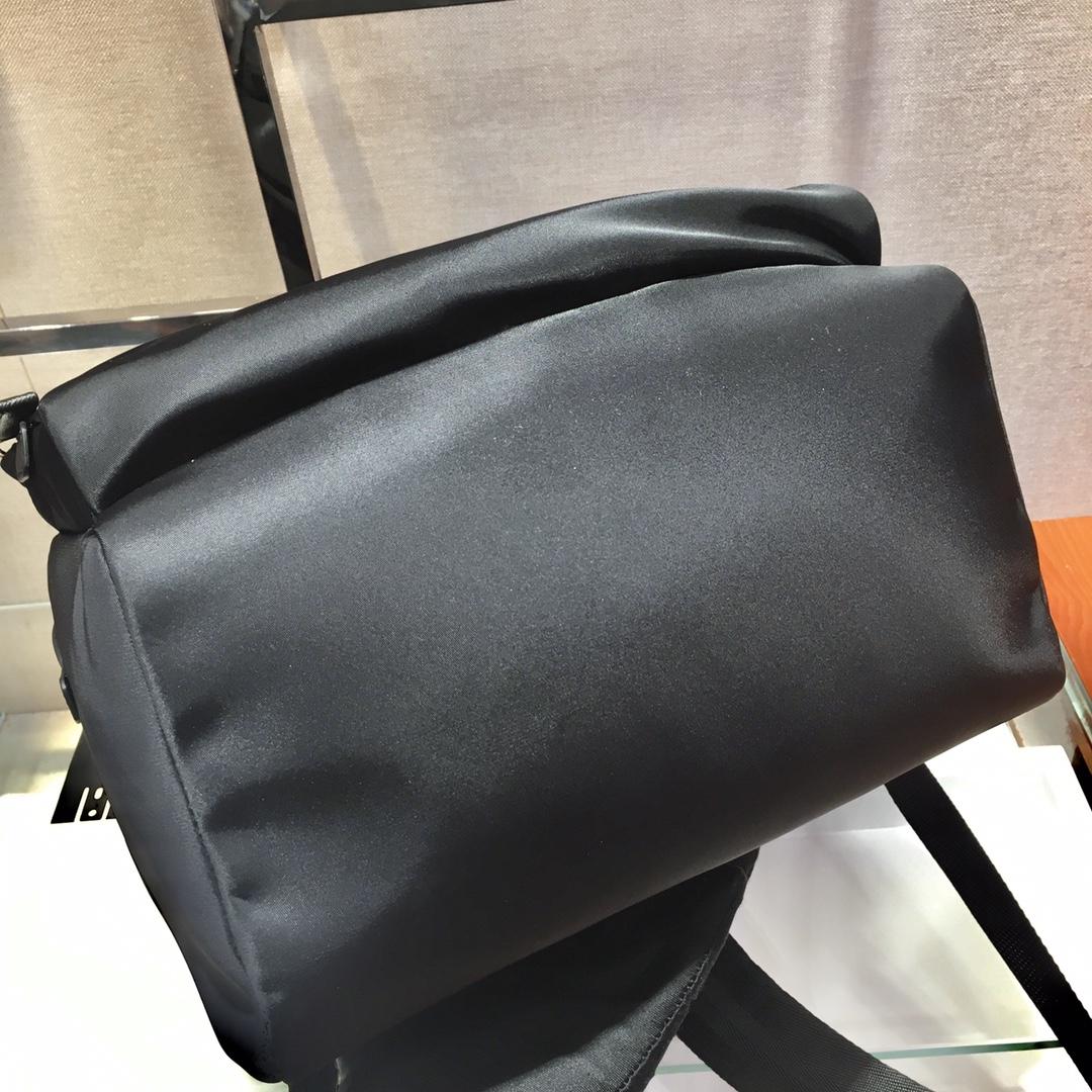 Prada Black Nylon And Saffiano Backpack   29*40*17cm - DopestKickz