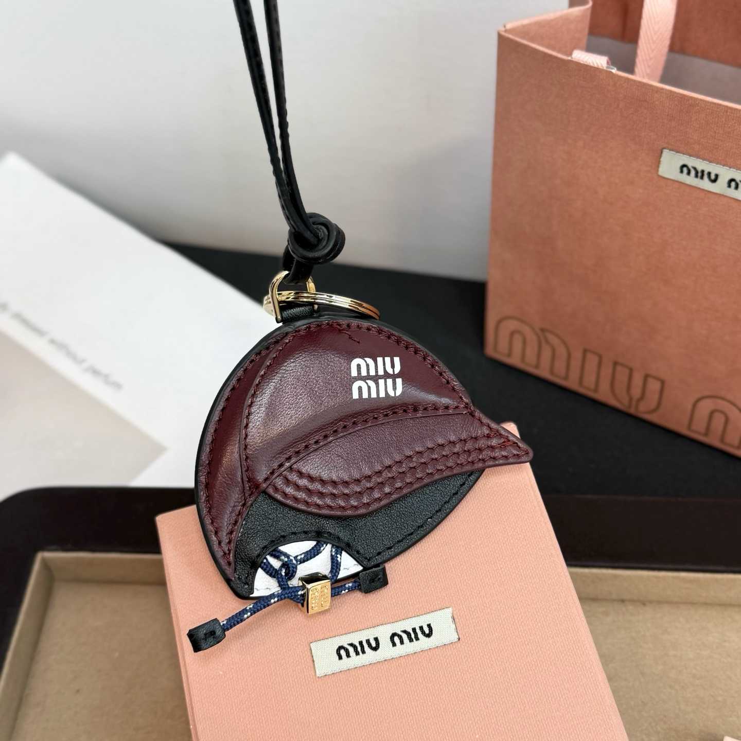 Miu Miu Leather Key Ring Trick - DopestKickz