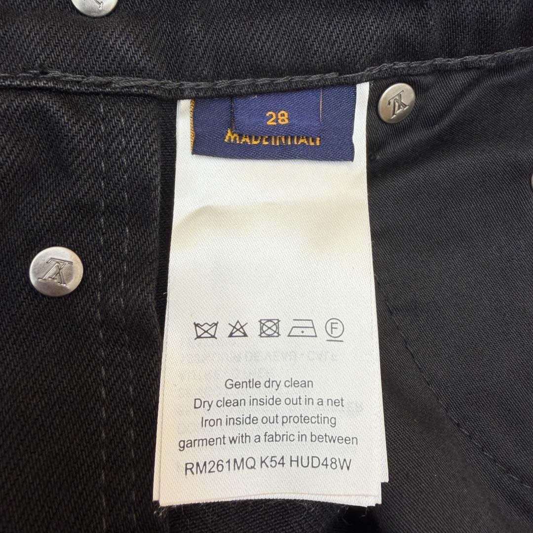 Louis Vuitton Monogram Destroy Denim Pants - DopestKickz