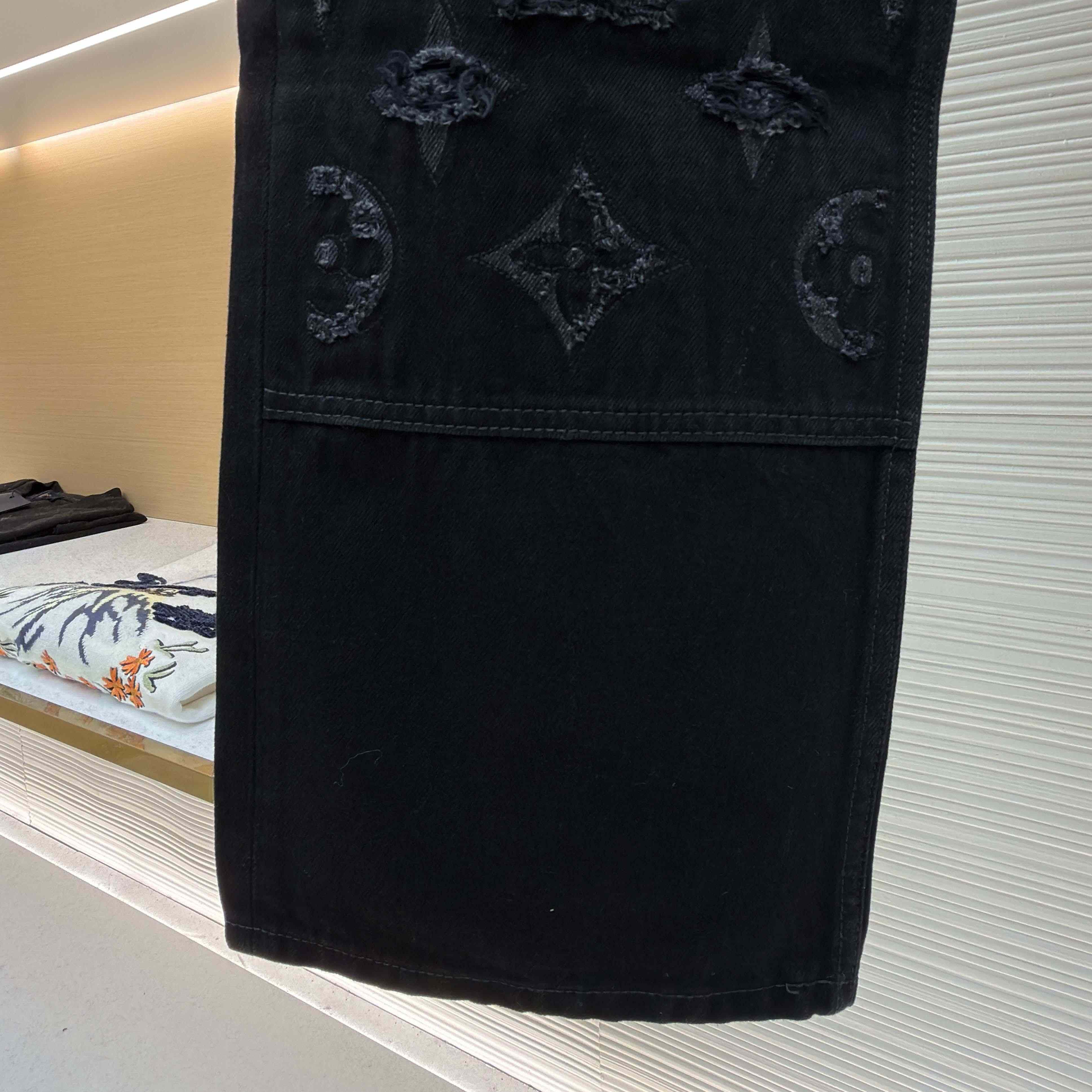 Louis Vuitton Monogram Destroy Denim Pants - DopestKickz