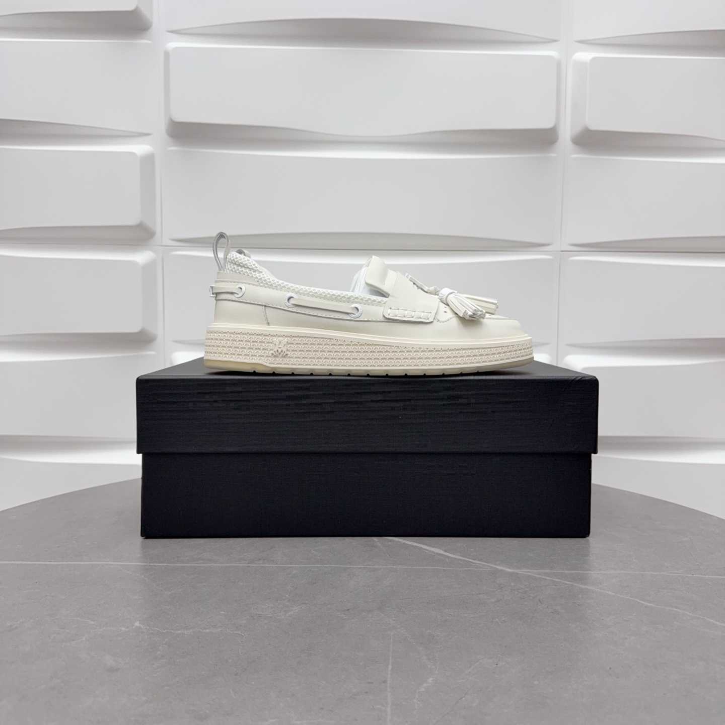 Amiri Men's White Loafers Leather - DopestKickz