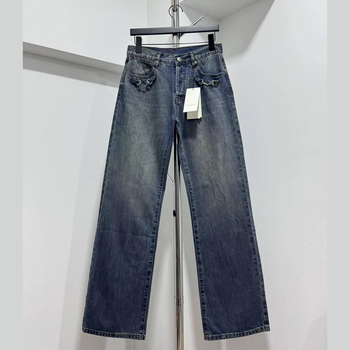 Gucci Wide-leg Denim Jeans - DopestKickz