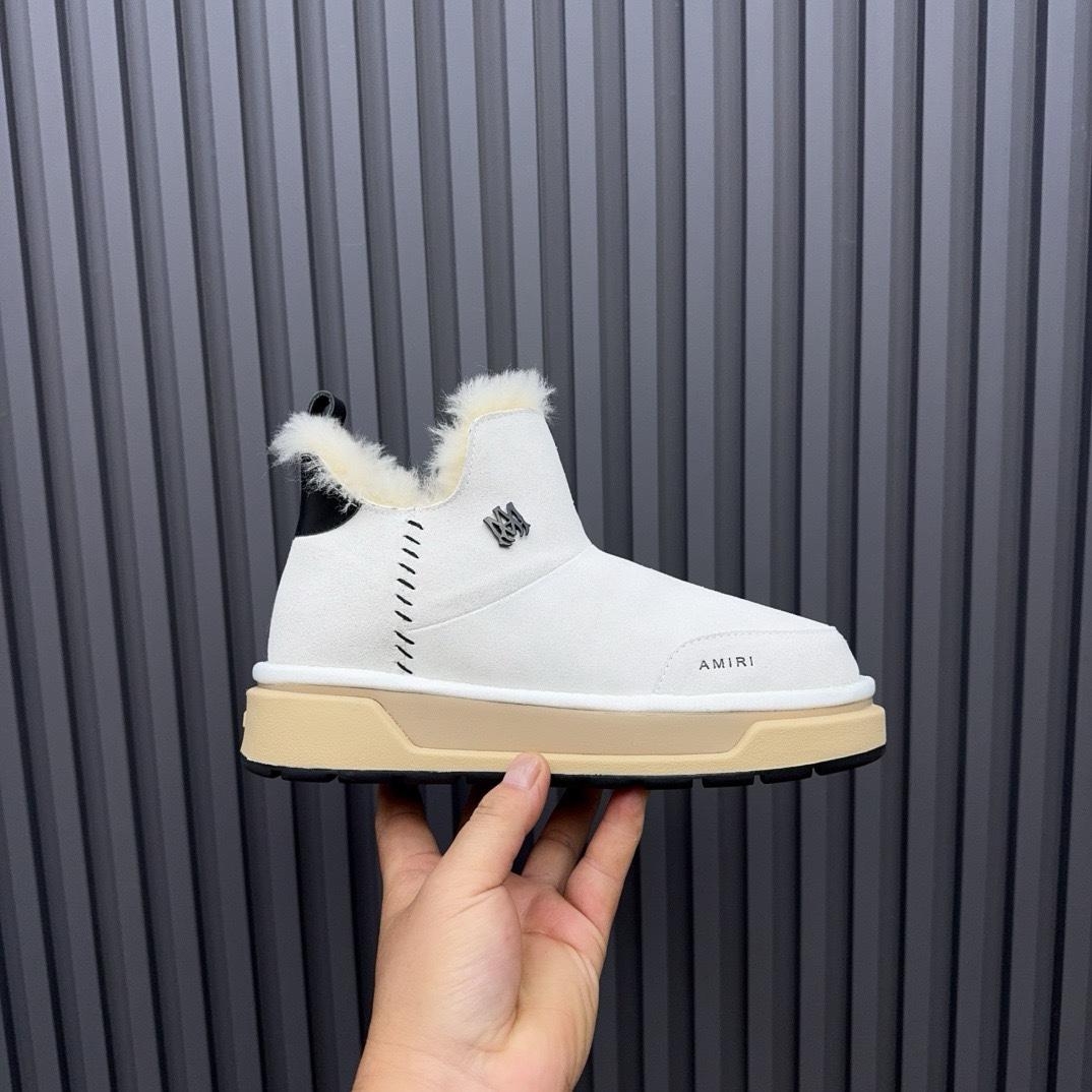 Amiri Malibu Shearling Lined Suede Boots - DopestKickz