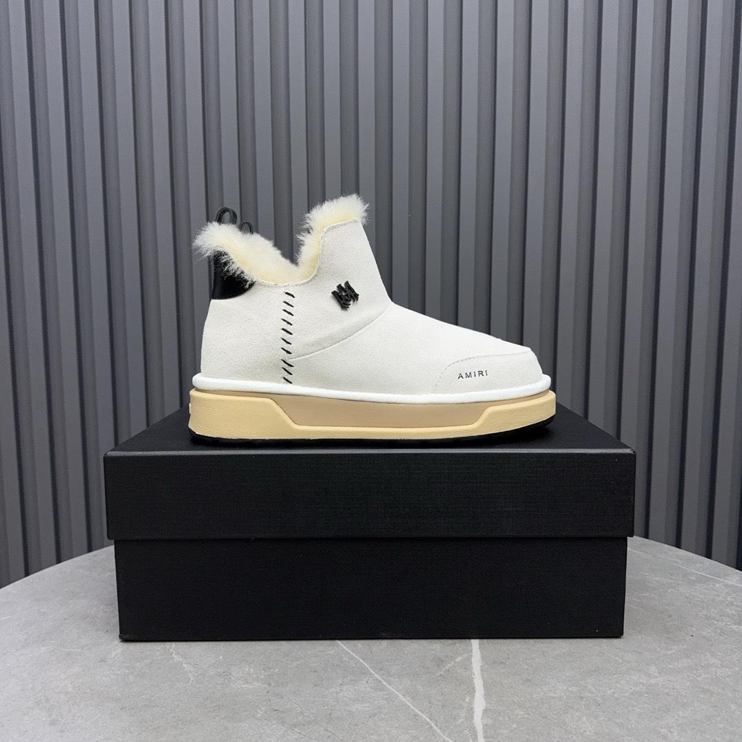 Amiri Malibu Shearling Lined Suede Boots - DopestKickz