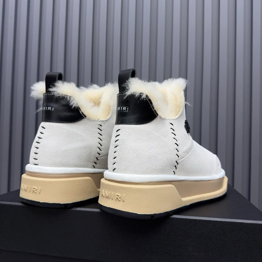 Amiri Malibu Shearling Lined Suede Boots - DopestKickz