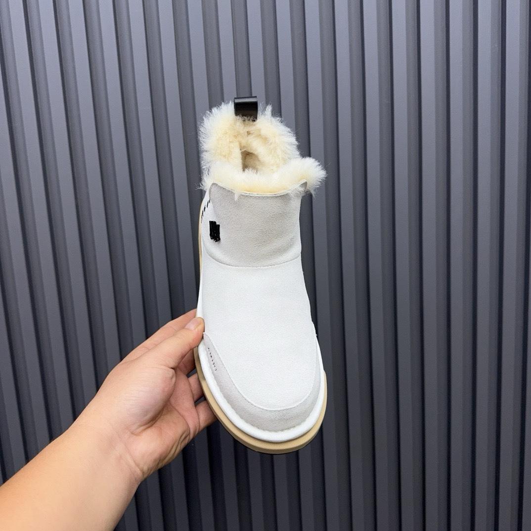 Amiri Malibu Shearling Lined Suede Boots - DopestKickz