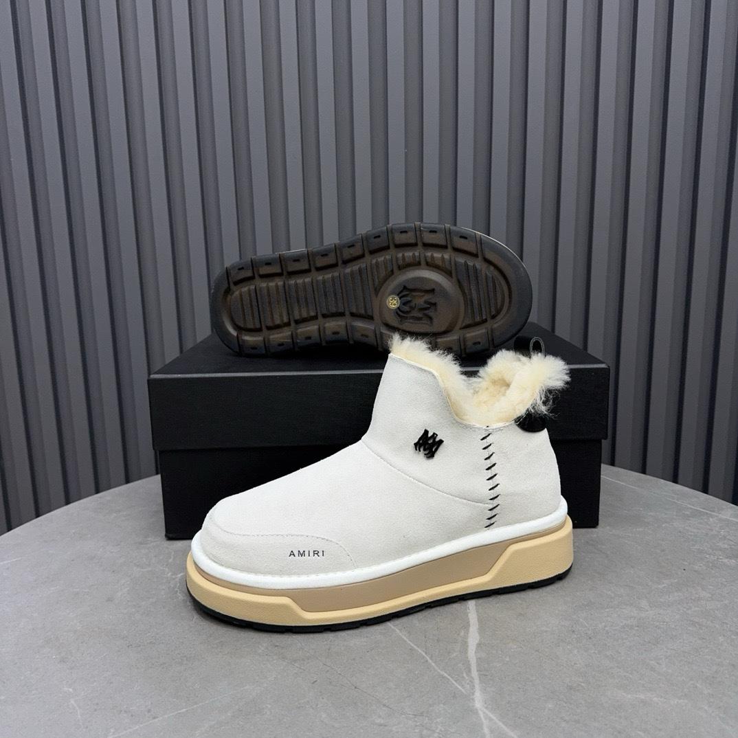 Amiri Malibu Shearling Lined Suede Boots - DopestKickz