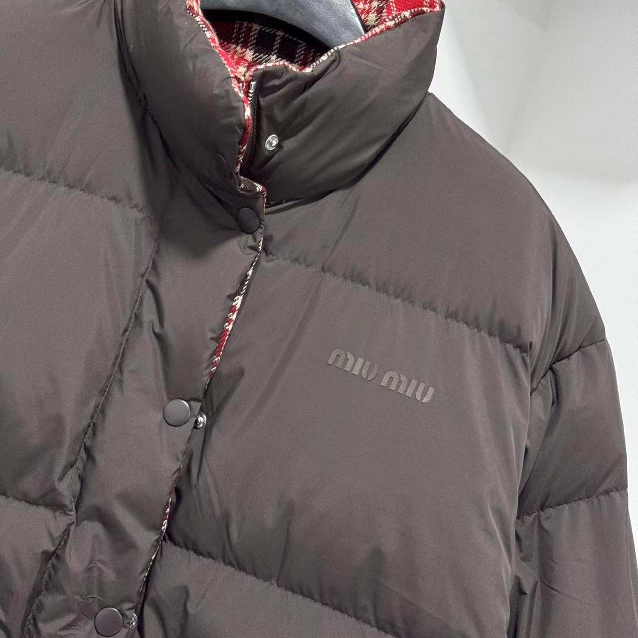 Miu Miu Technical Pongé Reversible Down Jacket - DopestKickz